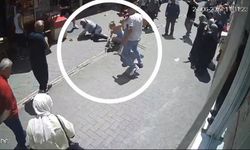 Samsun'un en işlek caddesindeki çıkan kavga kamerada