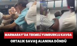 Marmaray’da tekmeli yumruklu kavga! Ortalık savaş alanına dönüştü