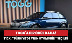 Togg T10X "Türkiye'de Yılın Otomobili 2024" ödülünü kazandı