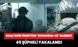 DEAŞ terör örgütüne "BOZDOĞAN-48" darbesi! 45 şüpheli yakalandı