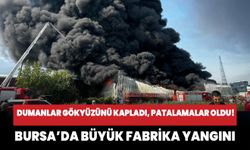 Bursa'da büyük fabrika yangını