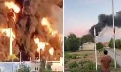 Ukrayna petrol tesisine saldırdı! Alev alev yandı