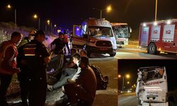 TEM Otoyolu'nda kaza! İki yolcu otobüsü çarpıştı