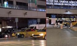 Sabiha Gökçen'de taksici terörü! Havalimanını birbirine kattı!