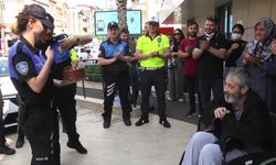 Kanser tedavisi gören polis memuruna duygulandıran sürpriz