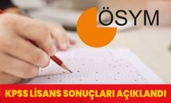 KPSS lisans sonuçları açıklandı