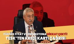 TESK Başkanı Palandöken'den kredi kartı çağrısı