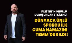 Dünyaca ünlü sporcu Jeff Monson, Müslüman olduktan sonra ilk cuma namazını TBMM'de kıldı