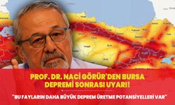 Prof. Dr. Naci Görür'den Bursa depremi sonrası uyarı! "Bu fayların daha büyük deprem üretme potansiyelleri var"