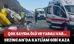 Erzincan'da katliam gibi kaza