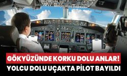 Gökyüzünde korku dolu anlar! Pilot bayıldı