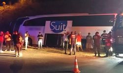 Aydın'da otobüs devrildi: 1 ölü, 10 yaralı