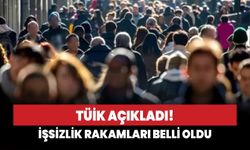 TÜİK açıkladı! İşsizlik rakamları belli oldu