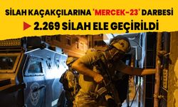 Silah kaçakçılarına 'MERCEK-23' darbesi! 2.269 silah ele geçirildi