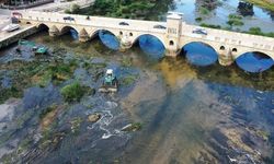 Kuraklık Tunca Nehri'ni vurdu! Bazı bölümlerinde su akışı durdu