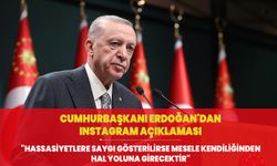 Cumhurbaşkanı Erdoğan'dan Instagram açıklaması! "Hassasiyetlere saygı gösterilirse mesele hal yoluna girecektir"