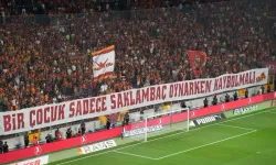 Galatasaray taraftarları Narin Güran için pankart açtı