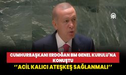 Cumhurbaşkanı Erdoğan BM Genel Kurulu'nda konuştu: Acil ve kalıcı ateşkes sağlanmalı