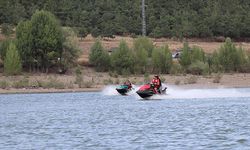 Erzurum'da maceraseverlerin jet ski heyecanı