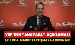 Yeniden Refah'tan ''anayasa'' açıklaması: 1,2,3 ve 4. maddelerini tartışmayı olumlu bulmuyoruz