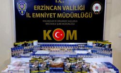 Kaçak tütün mamullerine Erzincan'da el konuldu