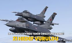 Irak'ın kuzeyinde 21 hedef vuruldu