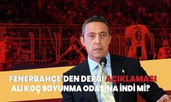 Fenerbahçe'den derbi açıklaması! Ali Koç soyunma odasına indi mi?