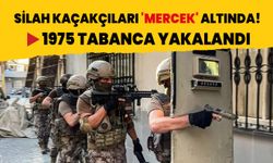 Silah kaçakçıları 'MERCEK' altında! 1975 tabanca yakalandı