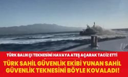 Türk balıkçı teknesini taciz eden Yunanistan Sahil Güvenlik unsuru böyle uzaklaştırıldı