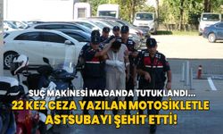 22 kez ceza yazılan motosikletle astsubayı şehit etti!