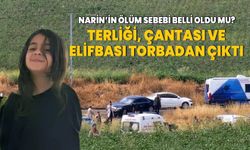 Narin’in terliği, çantası ve elifbası torbadan çıktı