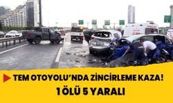 Bağcılar TEM Otoyolu’nda zincirleme trafik kazası! 1 ölü 5 yaralı