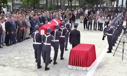 Şehit Jandarma Astsubay Çavuş Mehmet Fatih Çangır için cenaze töreni