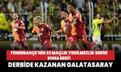 Fenerbahçe'nin 32 maçlık yenilmezlik serisi sona erdi!  Derbide kazanan Galatasaray