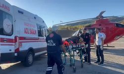 Dağda ayağı kırıldı, imdadına hava ambulansı yetişti