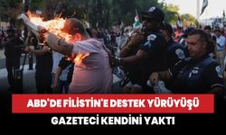 ABD'de Filistin'e destek yürüyüşü: Gazeteci kendini yaktı