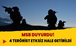 MSB duyurdu! Fırat Kalkanı bölgesinde 4 PKK/YPG’li terörist etkisiz hale getirildi