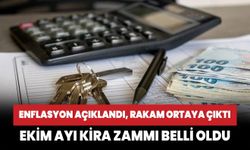 Ekim ayı kira zammı belli oldu