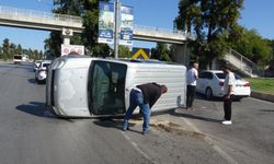 Takla atan araçtan burnu kanamadan bakın nasıl çıktı