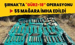 Şırnak'ta "GÜRZ-18” operasyonu: 55 mağara imha edildi