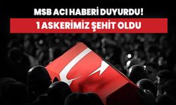 MSB acı haberi duyurdu! 1 askerimiz şehit oldu