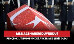 MSB acı haberi duyurdu!  Pençe-Kilit bölgesinde 1 askerimiz şehit oldu