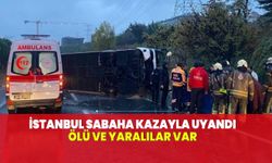 İstanbul'da yolcu otobüsü devrildi!  Ölü ve yaralılar var