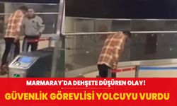 Marmaray'da dehşet! Güvenlik görevlisi yolcuyu vurdu