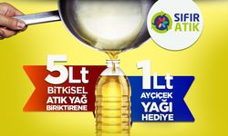 Atık yağ toplama kampanyası başladı: 5 litre atık yağ, 1 litre ayçiçek yağı