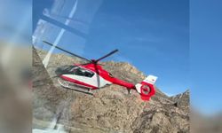 Gümüşhane'de ambulans helikopter 70 yaşındaki hasta için havalandı