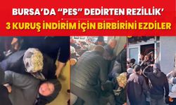 Bursa'da indirim izdihamı yaşandı, ortaya rezil görüntüler çıktı