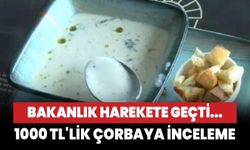 Bakanlık 1000 TL'lik çorbaya inceleme başlattı