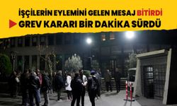 Kadıköy Belediyesi işçilerinin grev kararı bir dakika sürdü