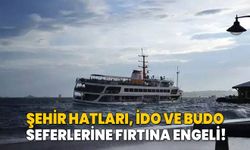 Olumsuz hava deniz ulaşımını vurdu! Şehir Hatları, İDO ve BUDO seferlerine fırtına engeli!